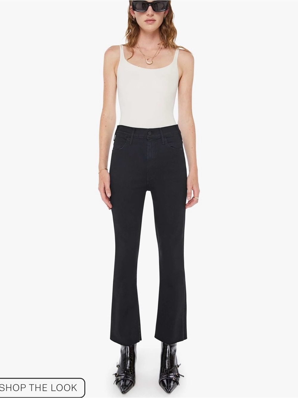 Mother The Hustler Ankle Fray Jeans Color Not Guilty Size 30 $228